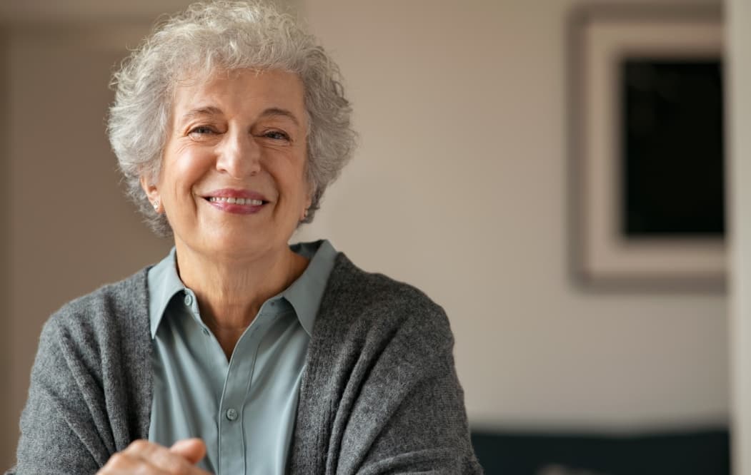 Smiling senior woman